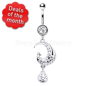 Product 316L Stainless Steel Phoenix Dangle Navel Ring
