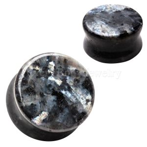 Product Natural Black Labradorite Stone Saddle Plug