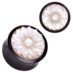 Product Organic Sono wood with Mother of Pearl Lotus Plug