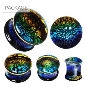 Product 42pc Package of Oceanic Design Glass Saddle Plug in Assorted Sizes