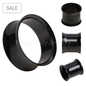 Product Black PVD Plated Double Flare Tunnel Plug