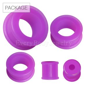 Product 66pc Package of Purple Double Flare Flexible Tunnel Plug