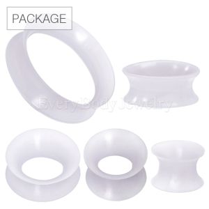 Product 72pc Package of Clear Ultra Thin Earskin Silicone Tunnel Plug