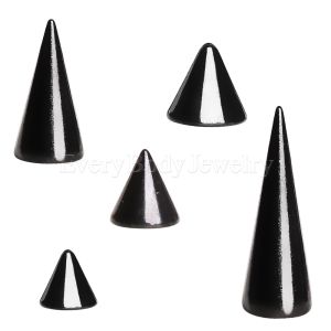 Product 10pcs Black PVD Plated 316L Surgical Steel Spike Package