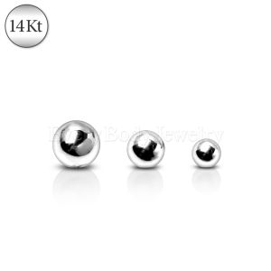 Product 14Kt White Gold Replacement Ball