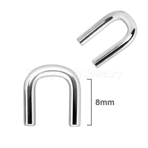 Product 316L Surgical Steel Staple Shaped Septum Retainer
