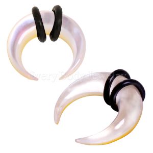 Product Organic Mother of Pearl Pincher Taper with O-Rings