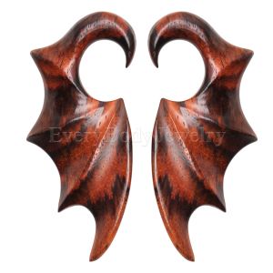 Product Pair of Sono Wood Bat Wing Ornamental Hanging Taper