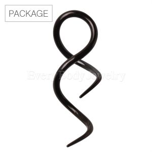 Product 30pc Package of Black PVD Plated Twisted Taper with Uneven Ends in Assorted Sizes