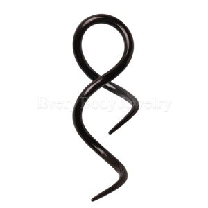 Product Black PVD Plated Twisted Taper with Uneven Ends