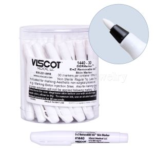 Product 30pc Package of Viscot Mini Skin Marker – EZ Removable White 