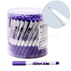 Product 100pc Package of Viscot Mini Skin Markers - Violet / Ultra Fine Tip