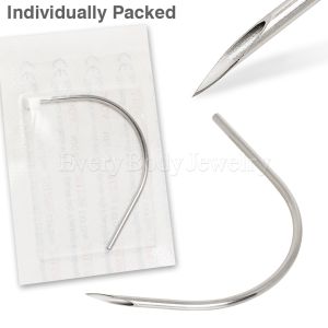 Product 50 Pieces Individually Packed and EO Gas Sterilized Curved Needle Package