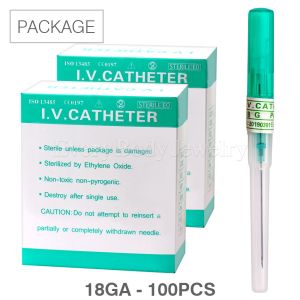 Product 100pc Package of Disposable Cannula Piercing Needles - 18 GA