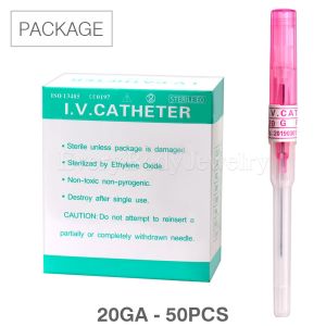 Product 50pc Package of Disposable Cannula Piercing Needles - 20 GA