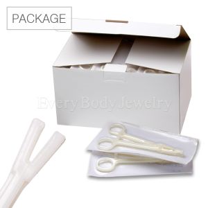 Product 50pc Package of Disposable Slotted Pennington Forceps
