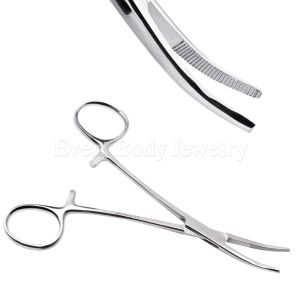 Product Stainless Steel Hemostat Curved Tip Forceps
