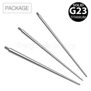 Product 30pc Package of Titanium Insertion Taper for Internally Threaded Jewelry in Assorted Sizes