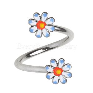 Product 316L Stainless Steel Daisy Flower Twist Jewelry