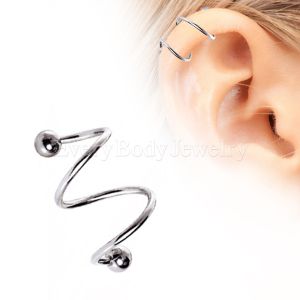 Product 316L Surgical Steel Double Coil Twist