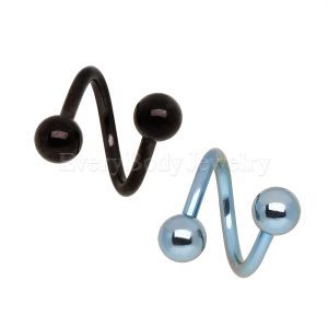 Product PVD Plated 316L Surgical Steel Twist with Balls